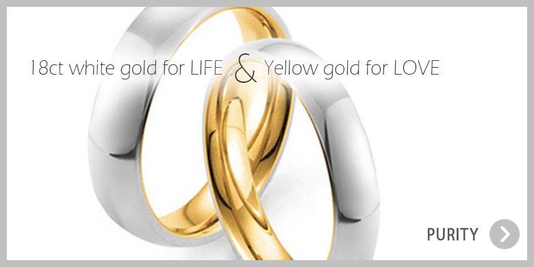 Ultimate classic pure gold wedding ring for gay and lesbian couples