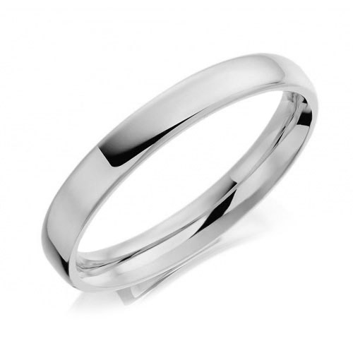 Traditional Plain Polished Soft Edged Gay & Lesbian Wedding Ring 7mm